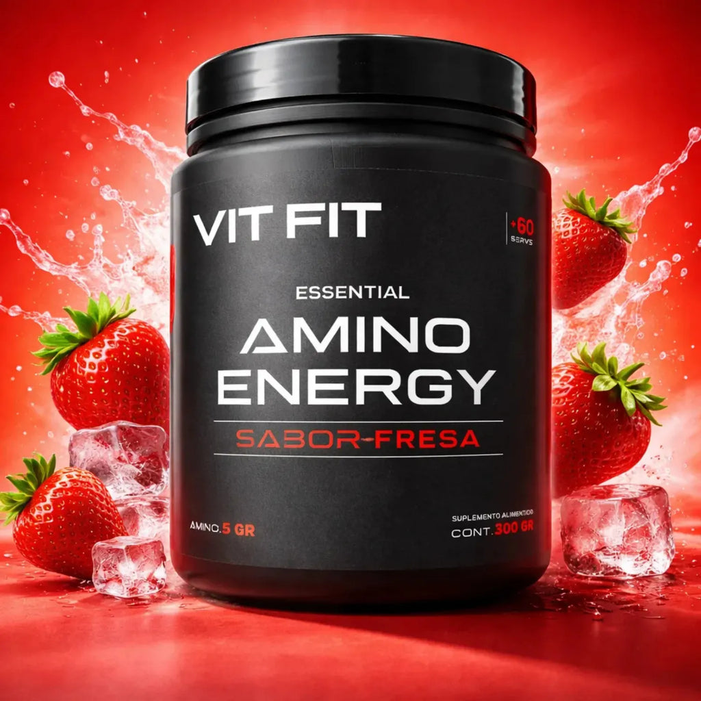 Vitfit essential amino energy 300 grs sabor fresa