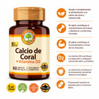 CALCIO DE CORAL CON VITAMINA D2 60 CAPSULAS SUPLEMENTO NATURELAB