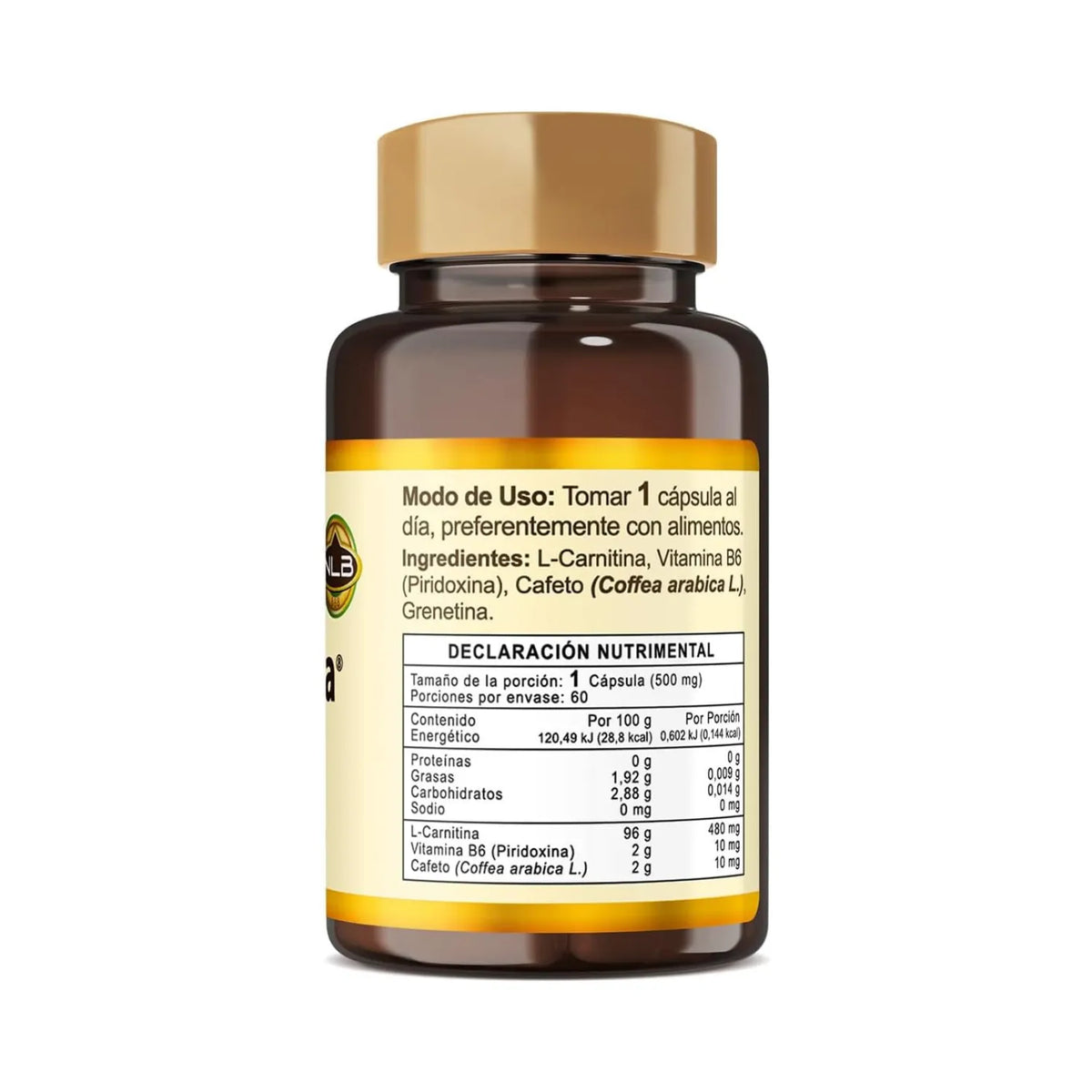 Naturelab L-Carnitina 500 mg 60 Capsulas