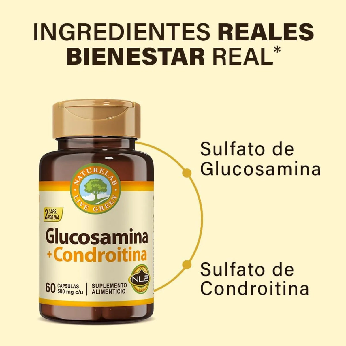 Naturelab Glucosamina 500 mg 60 Capsulas