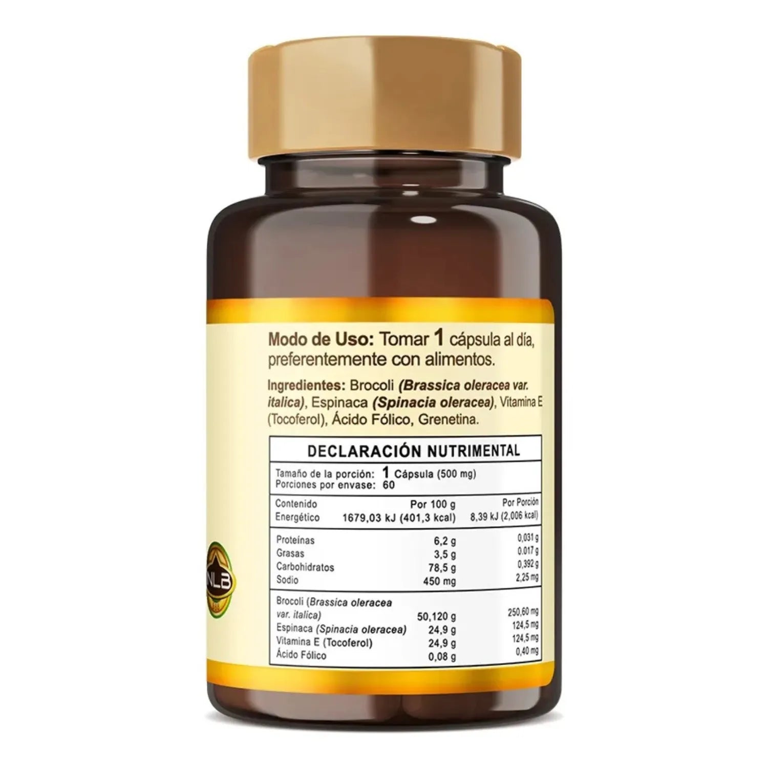 NATURELAB ÁCIDO FÓLICO 500MG 60 CAPS SFN