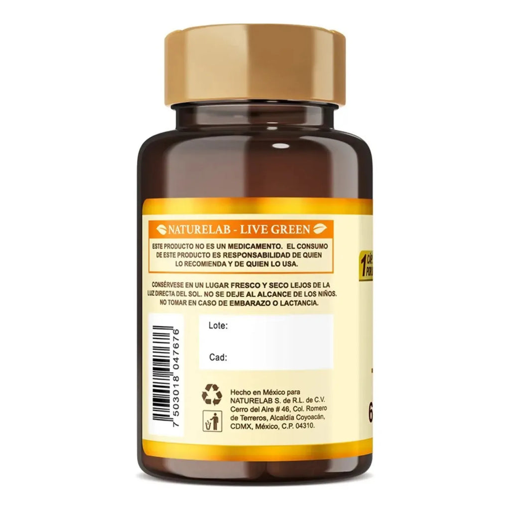 NATURELAB ÁCIDO FÓLICO 500MG 60 CAPS SFN