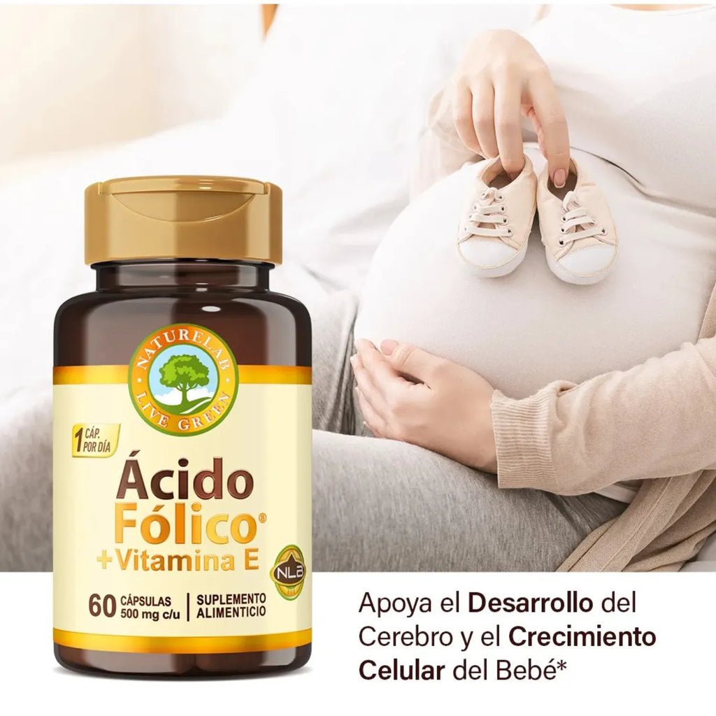 NATURELAB ÁCIDO FÓLICO 500MG 60 CAPS SFN
