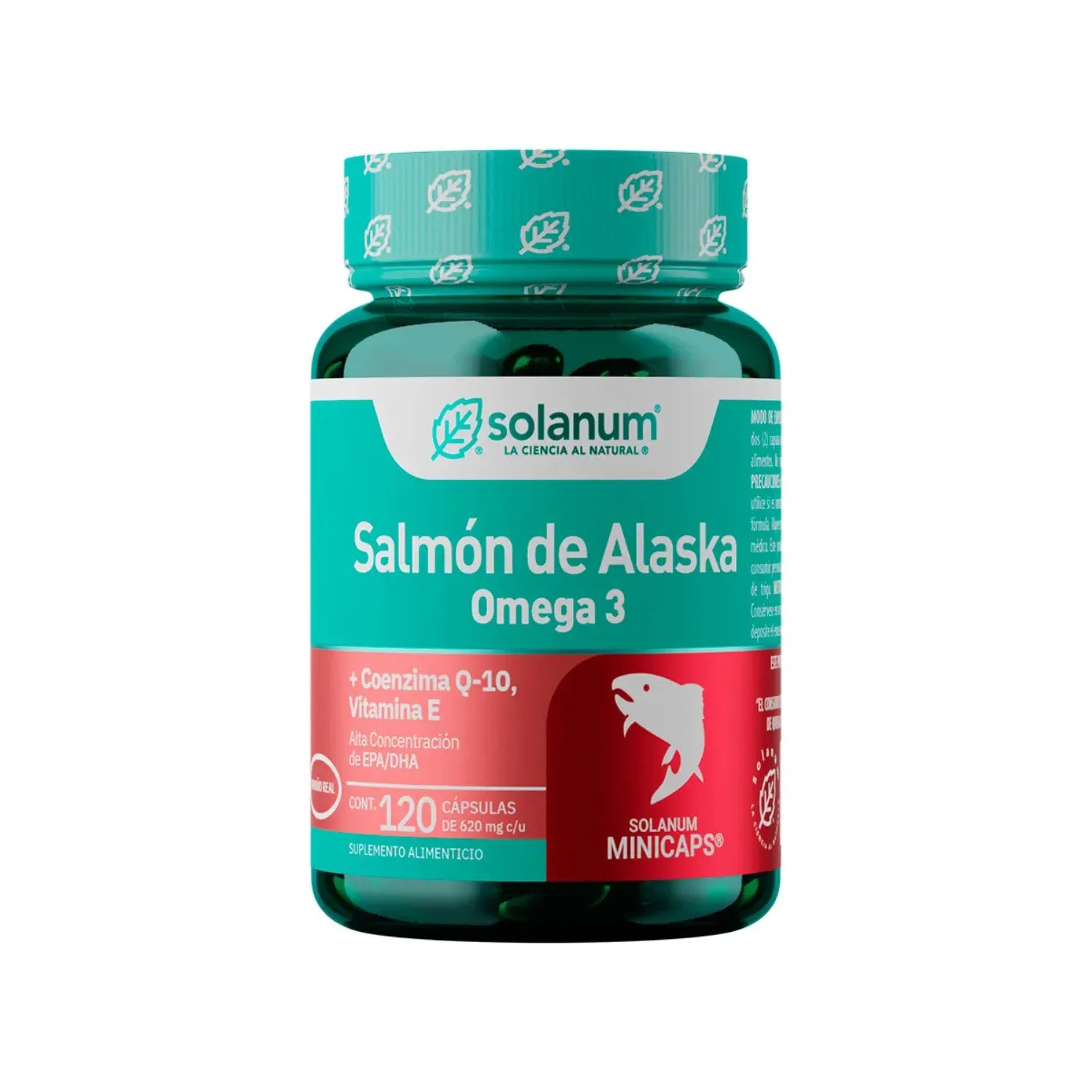 SOLANUM OMEGA 3 SALMÓN DE ALASKA+VIT.E &COQ-10 120MINCAP SFN