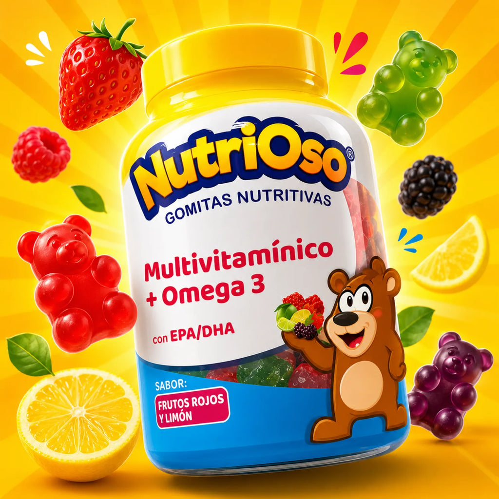 SOLANUM MULTIVITAMÍNICO Y OMEGA 3 EPA/DHA 100 GOMITAS SFN