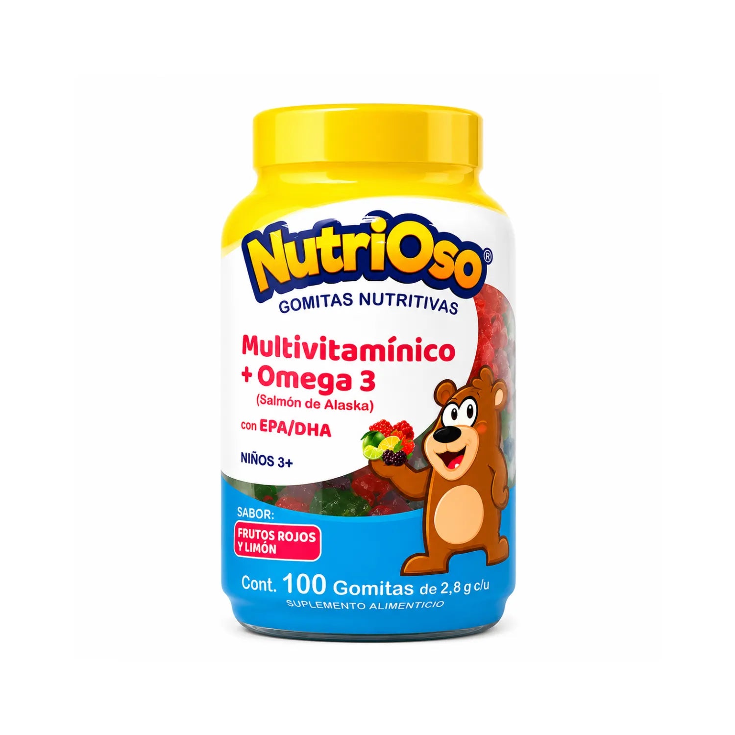 SOLANUM MULTIVITAMÍNICO Y OMEGA 3 EPA/DHA 100 GOMITAS SFN