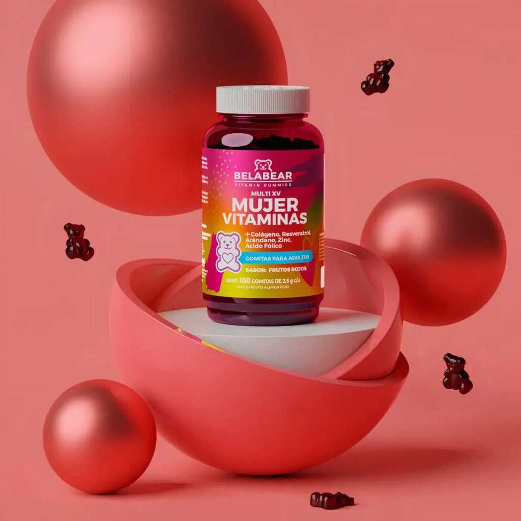 BELABEAR MULTIVITAMINICO P/MUJERES 100 GOMITAS SFN