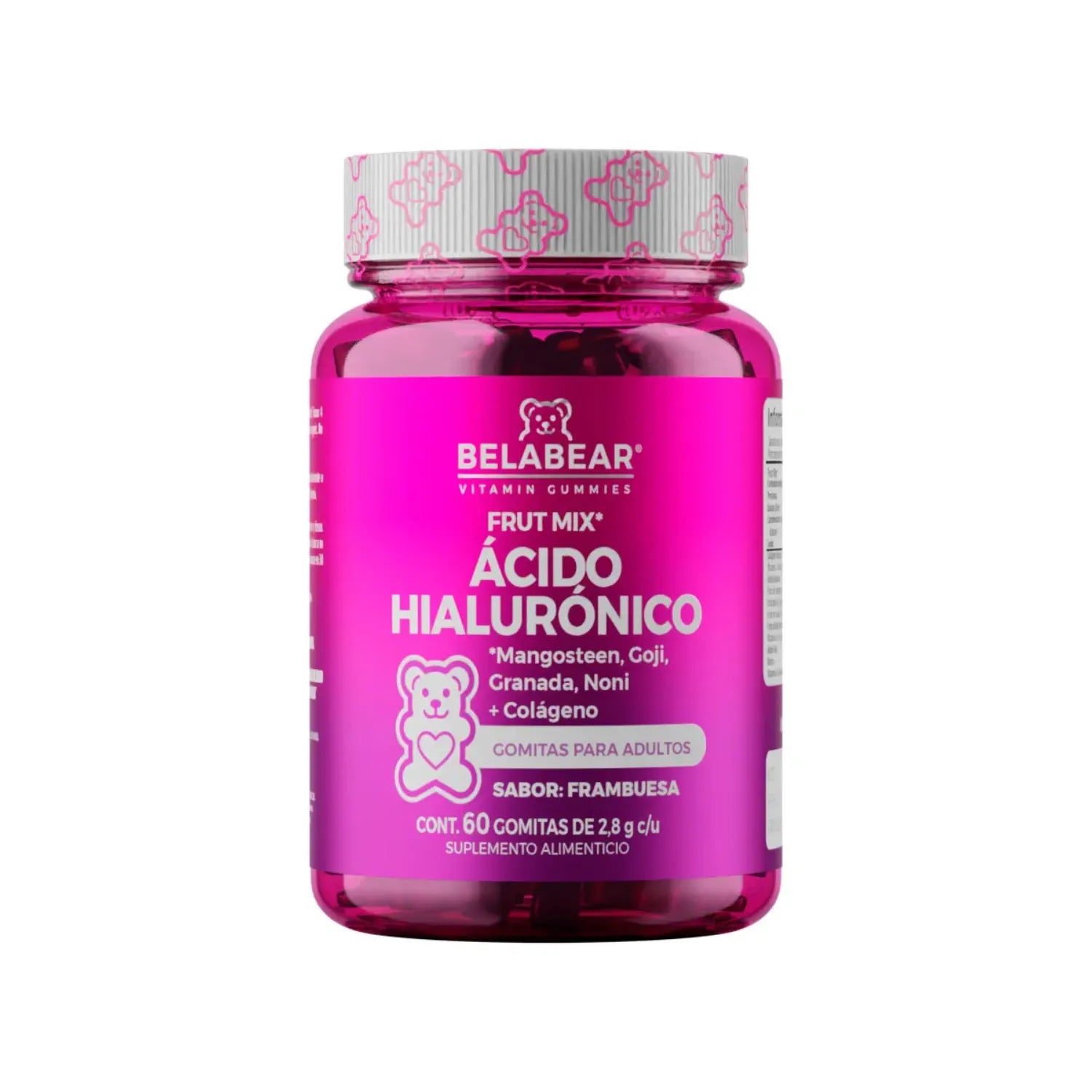 BELABEAR ÁCIDO HIALURÓNICO 60GOMITAS FRAMBUESA SOLANUM SFN