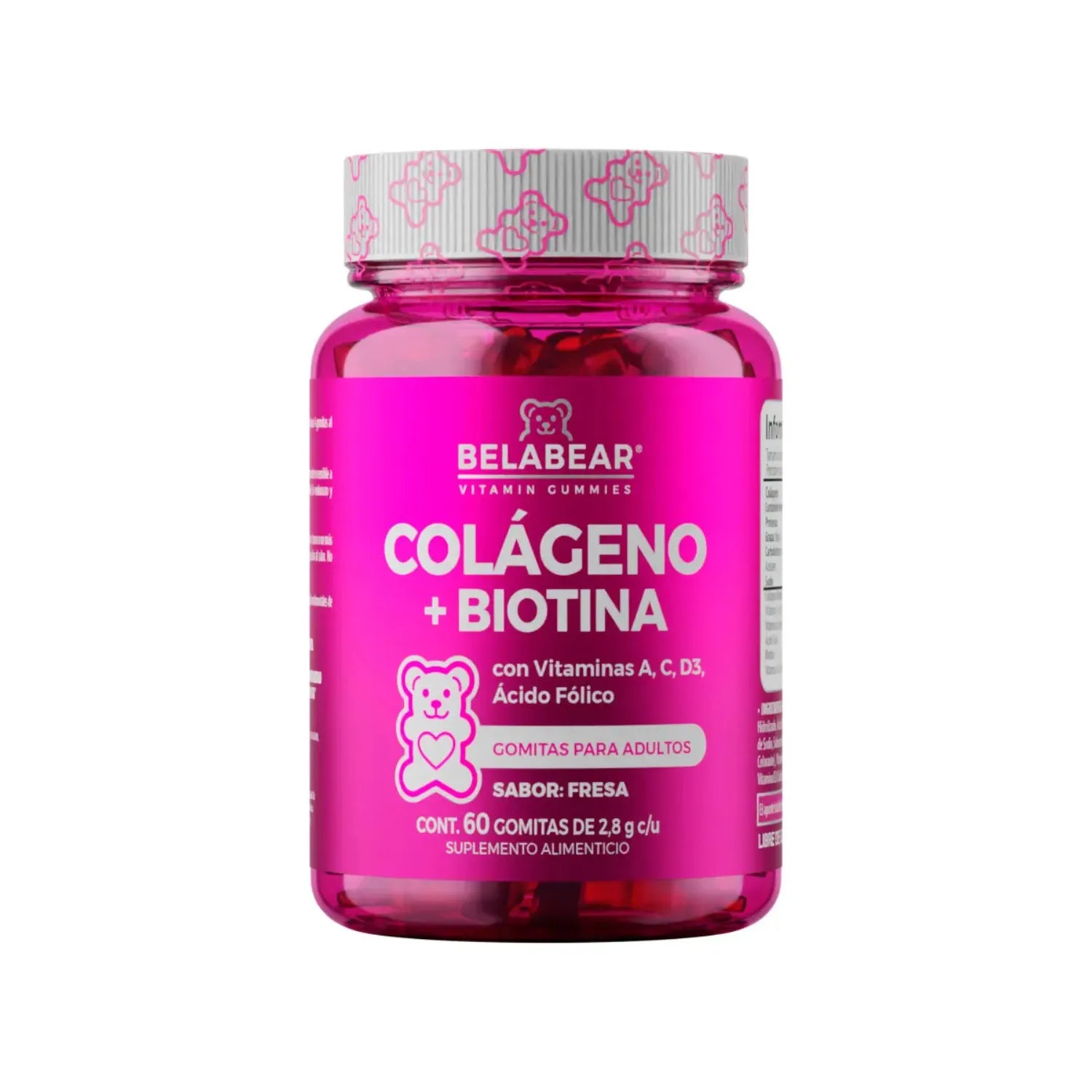 SOLANUM BELABEAR COLÁGENO + BIOTINA VIT. A, C, 60 CAPS SFN