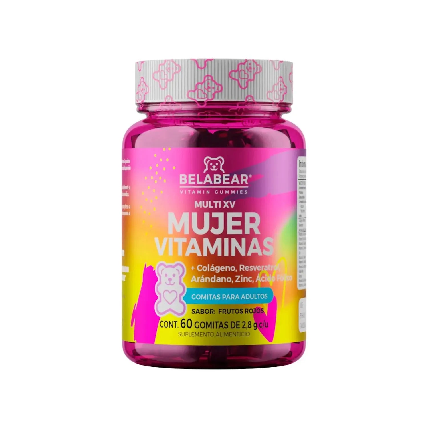 BELABEAR MULTIVITAMINICO P/MUJERES 60PZ CEREZA SOLANUM