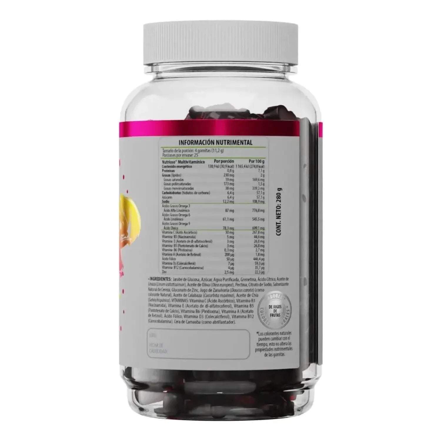 SOLANUM VITAMINAS Y MINERALES + OMEGA 3,6,9 100 GOMITAS SFN