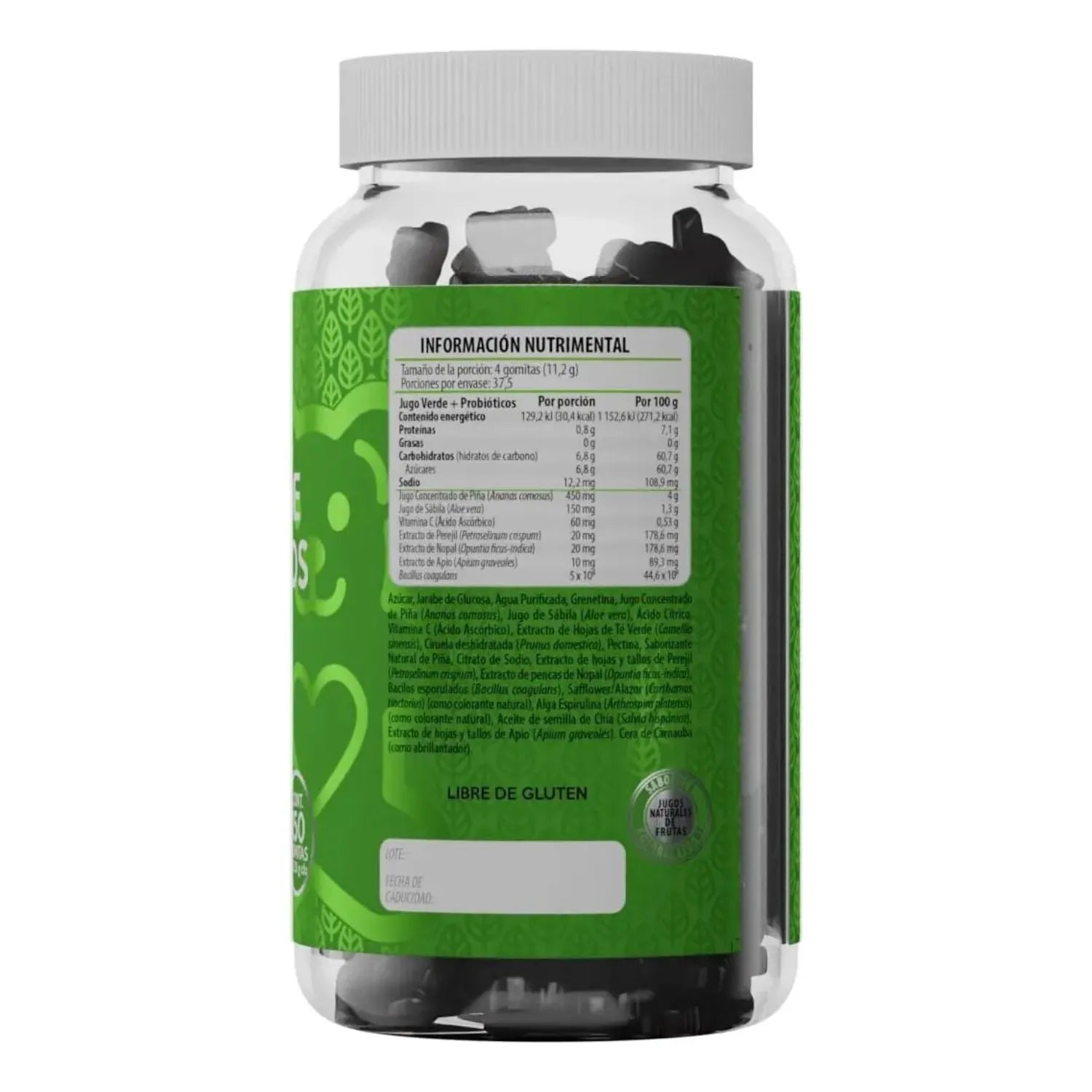 SOLANUM BELABEAR JUGO VERDE + PROBIÓTICOS 150 GOMITAS SFN
