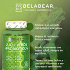 SOLANUM BELABEAR JUGO VERDE + PROBIÓTICOS 100 GOMITAS SFN