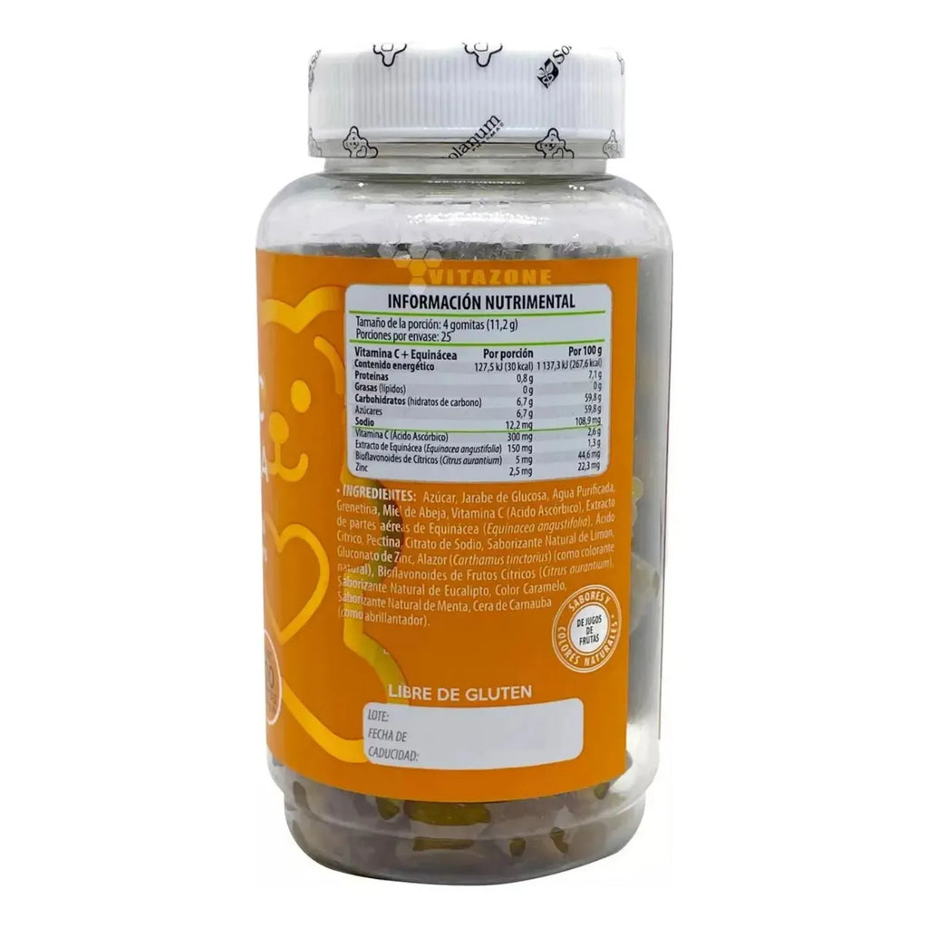 SOLANUM BELABEAR VITAMINA C + EQUINACEA 100 GOMITAS SFN