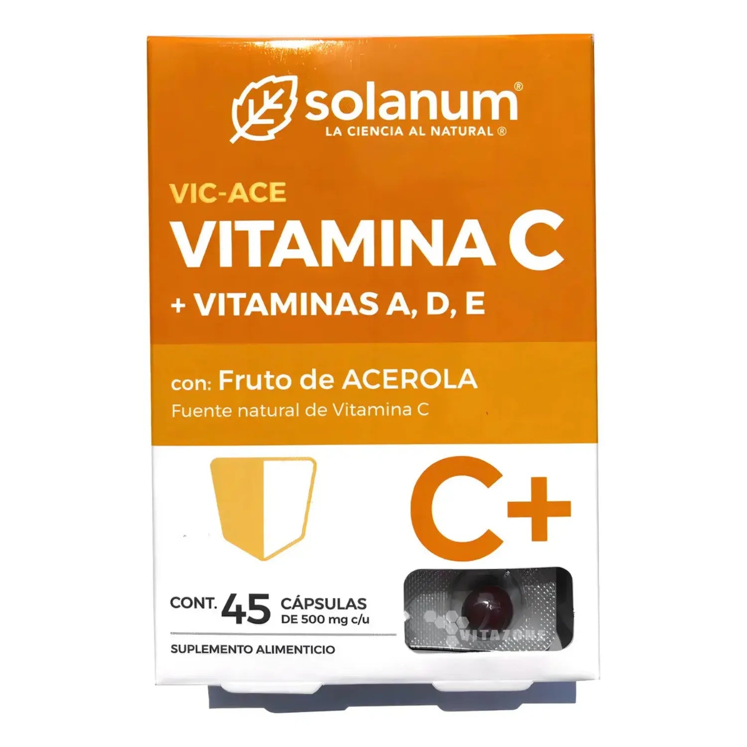 SOLANUM VITAMINA C + VITAMINAS A, D, E 45 CAPS SFN