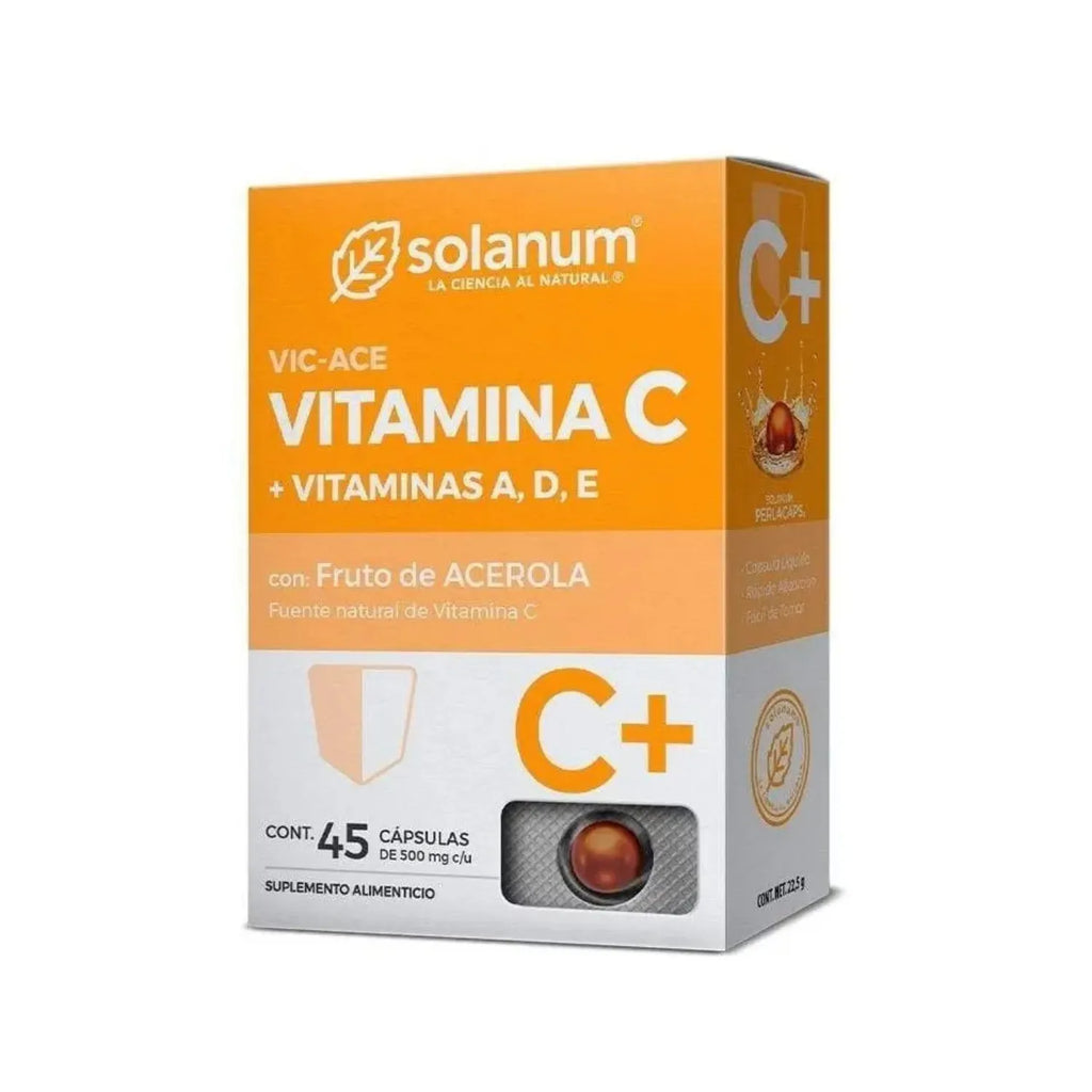 SOLANUM VITAMINA C + VITAMINAS A, D, E 45 CAPS SFN