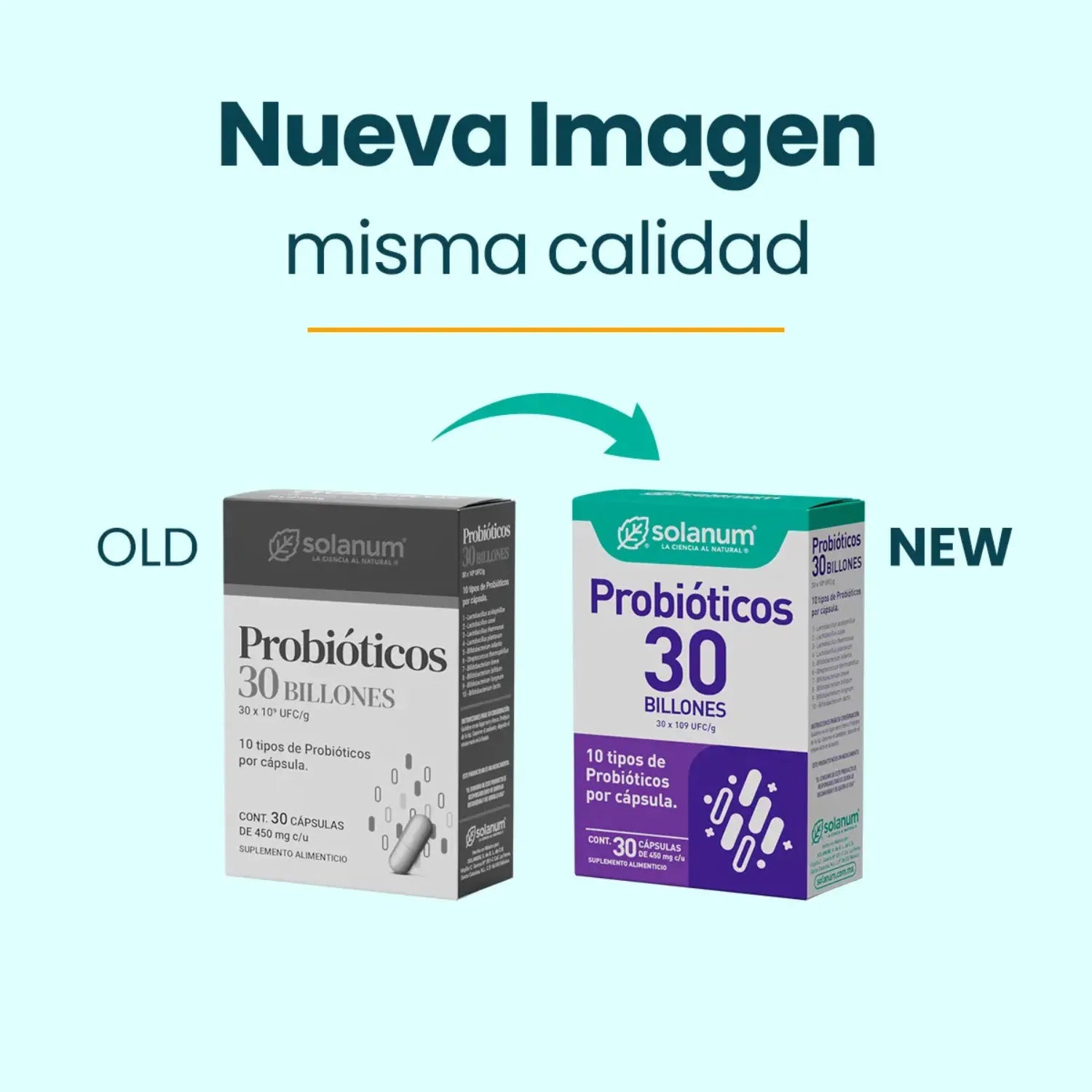 Solanum Probióticos 30 Billones 30 Cápsulas