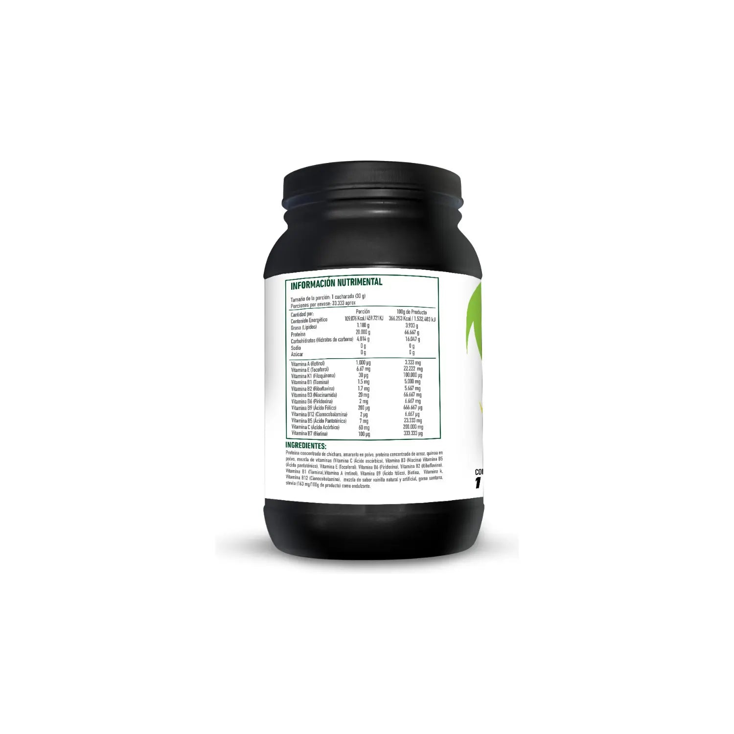 Protgt Performance Vegan Protein 1 Kg Sin Lactosa Keto Sabor Vainilla