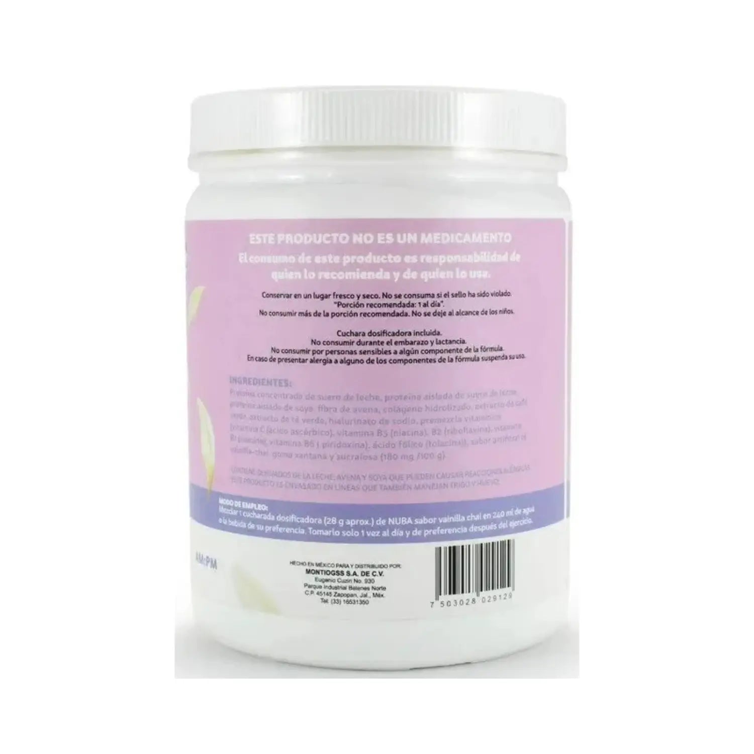 NUBA Proteína Colágeno Chai Vainilla 500g