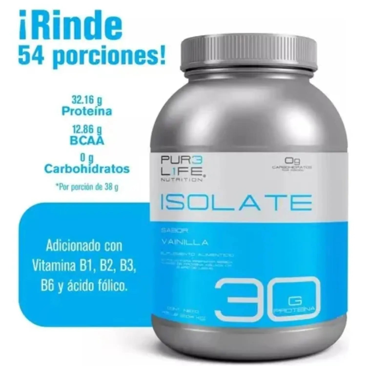 PURE LIFE Isolate Protein Vainilla 4.5lb