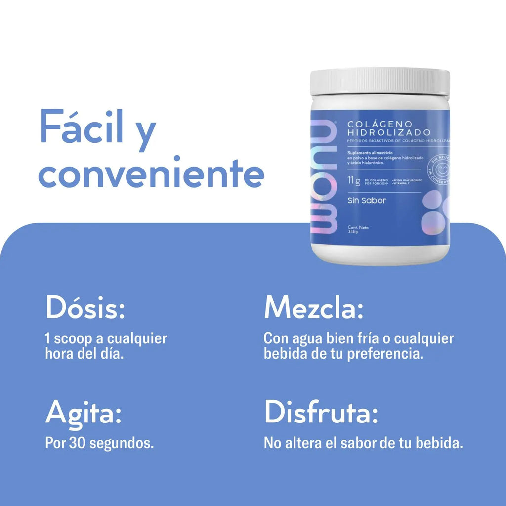 WONU Colágeno sin sabor 345g