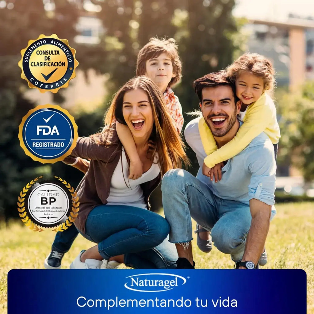 Naturagel Acido Glutámico, Vitamina B, Zinc, Omega 3, 30 softg