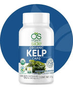 ORGANIC SIDE | Alga Kelp Orgánica | 60 Cápsulas de 350 mg | Aporte Natural de Yodo y Apoyo a la Función Tiroidea
