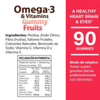 NATURELAB OMEGA 3 & VITAMINAS 2000 IU, 90 GOMITAS SFN