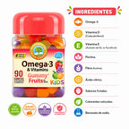 NATURELAB KIDS OMEGA 3 & VITAMINAS 2000 IU, 90 GOMITAS SFN