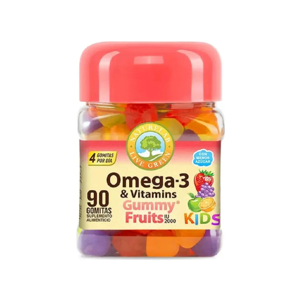 NATURELAB KIDS OMEGA 3 & VITAMINAS 2000 IU, 90 GOMITAS SFN