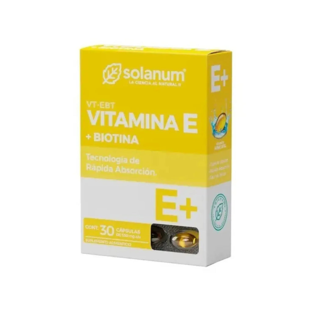 SOLANUM VITAMINA E + BIOTINA 30 SOFTCAPS SFN