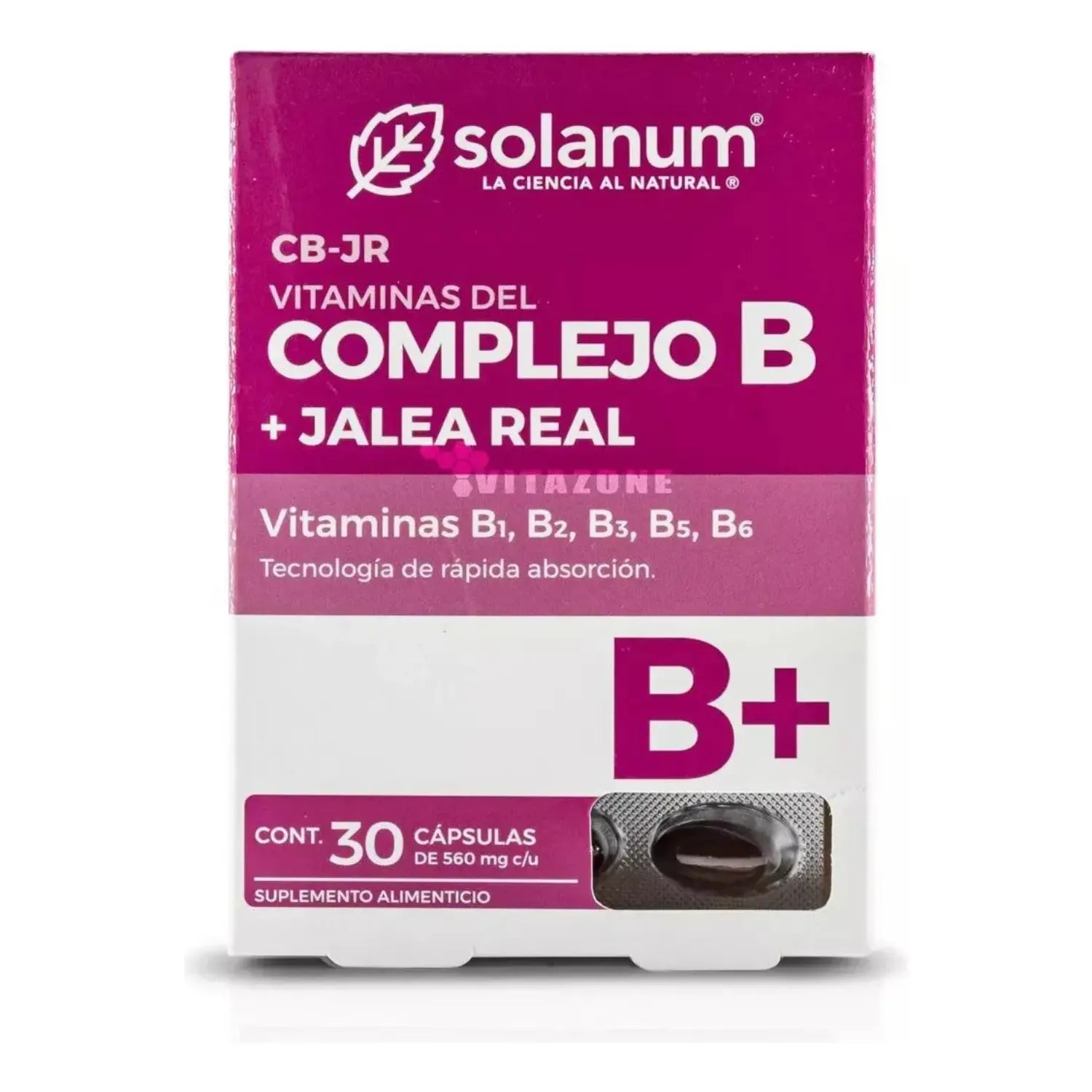 SOLANUM COMPLEJO B + JALEA REAL 30 SOFTCAPS SFN