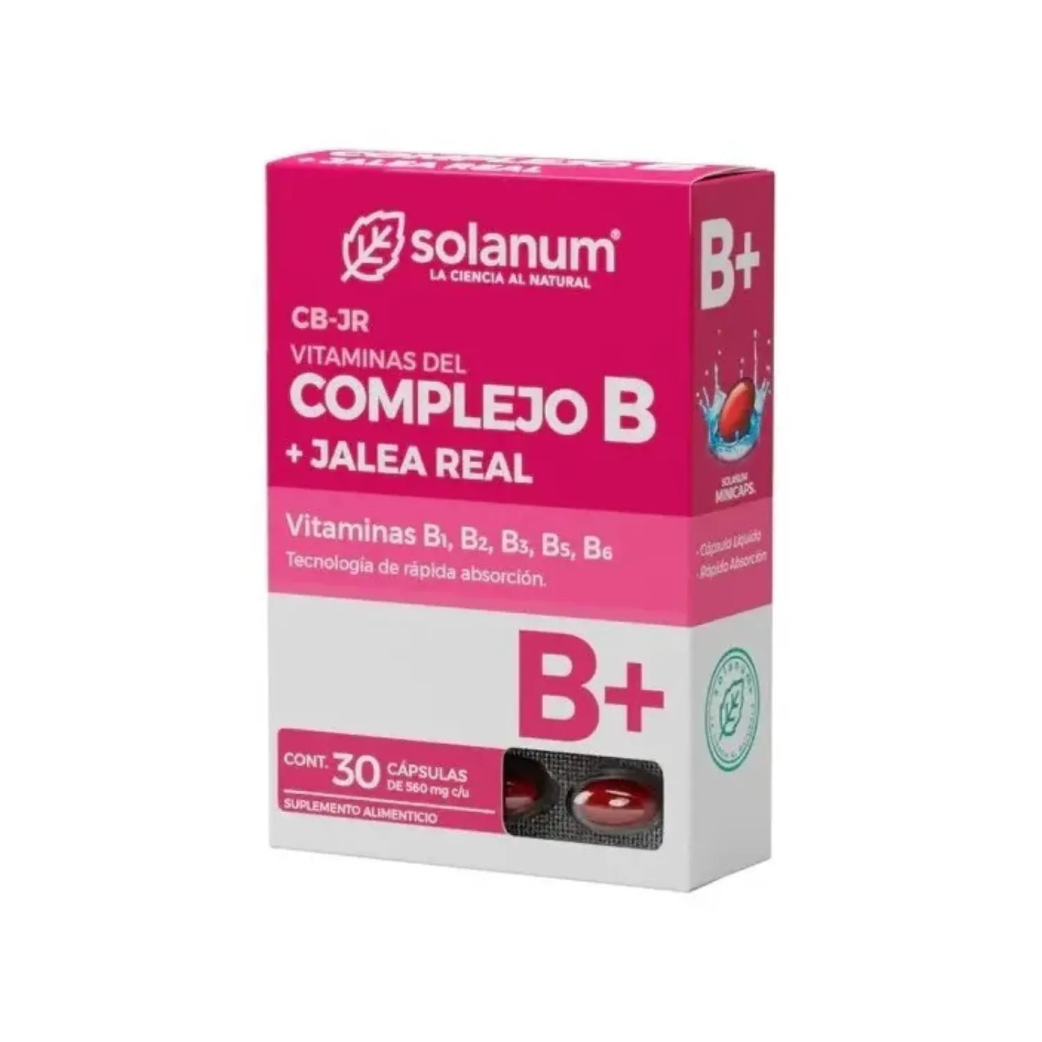 SOLANUM COMPLEJO B + JALEA REAL 30 SOFTCAPS SFN