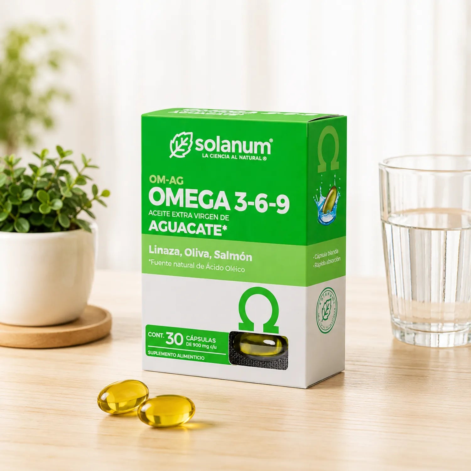 Solanum Omega 3,6,9 Y A. Aguacate 30 Softcaps Sfn