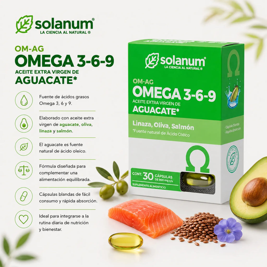 Solanum Omega 3,6,9 Y A. Aguacate 30 Softcaps Sfn