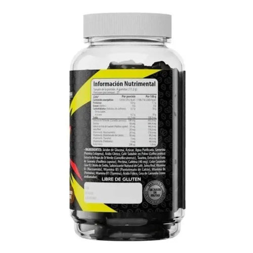 BELABEAR 220V CAFÉ Y GUARANÁ 100 GOMITAS DE 2,8G SFN
