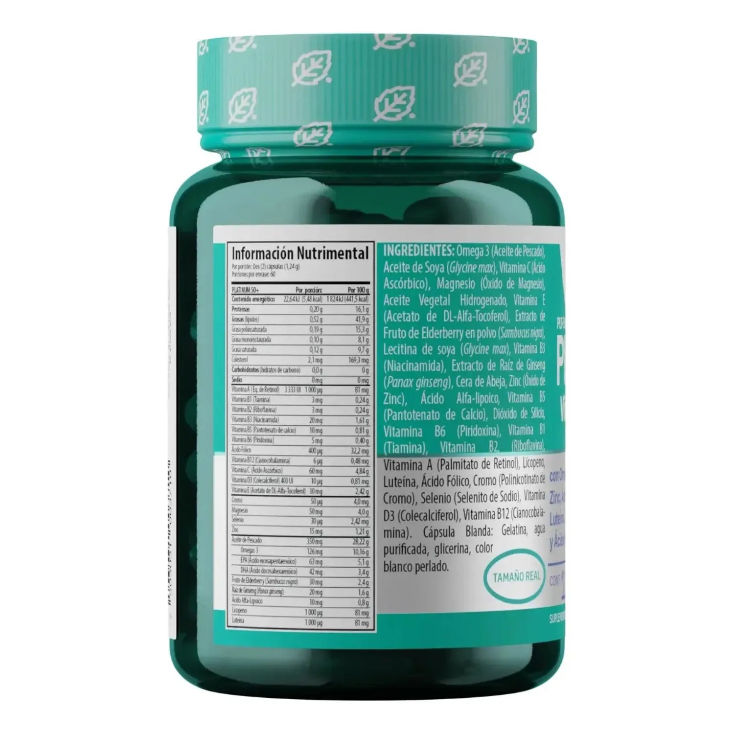 Solanum Platinum 50+ Vitaminas Y Minerales Adultos 120c Sfn