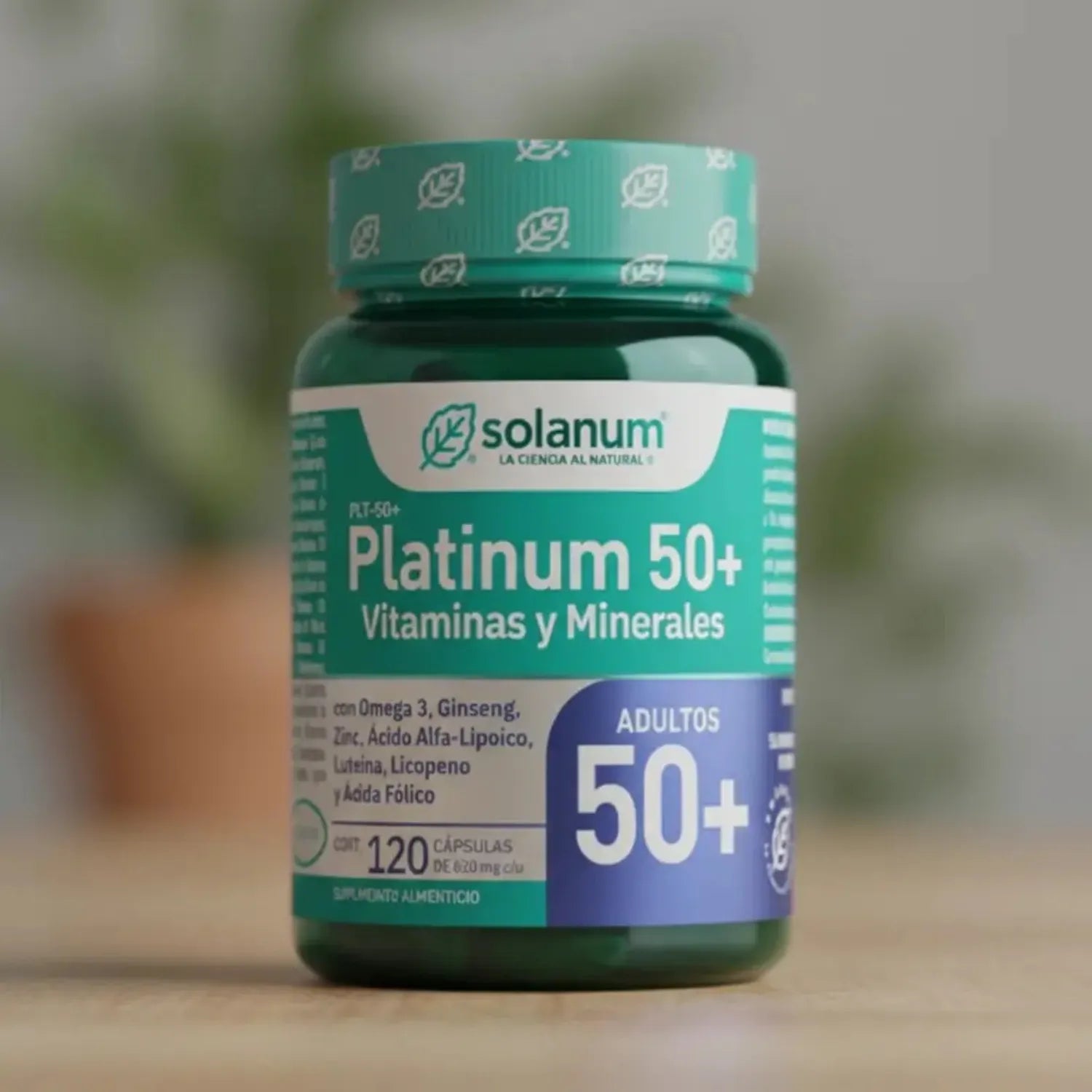Solanum Platinum 50+ Vitaminas Y Minerales Adultos 120c Sfn