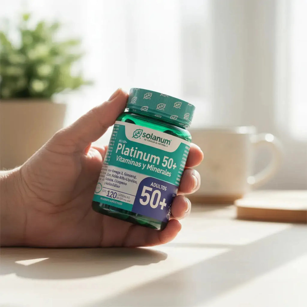 Solanum Platinum 50+ Vitaminas Y Minerales Adultos 120c Sfn