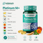 Solanum Platinum 50+ Vitaminas Y Minerales Adultos 120c Sfn