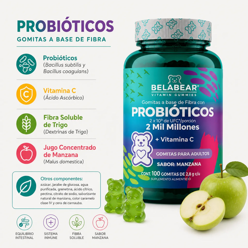 Solanum Probióticos 100 Gom Con Probióticos + Vitamina C Sfn