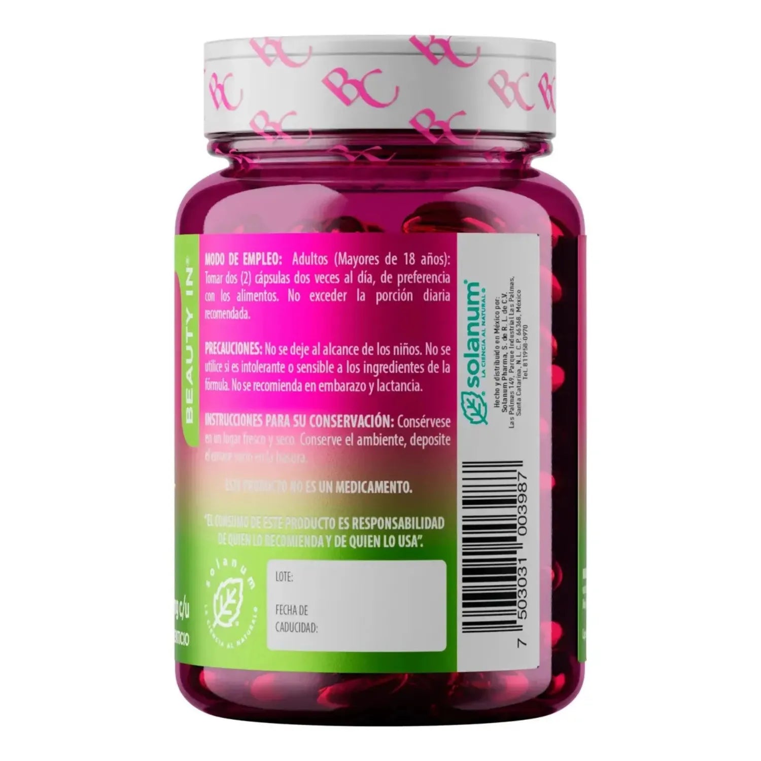 Solanum Orégano + Retinol con Vitamina B6, Zinc 180 caps sfn