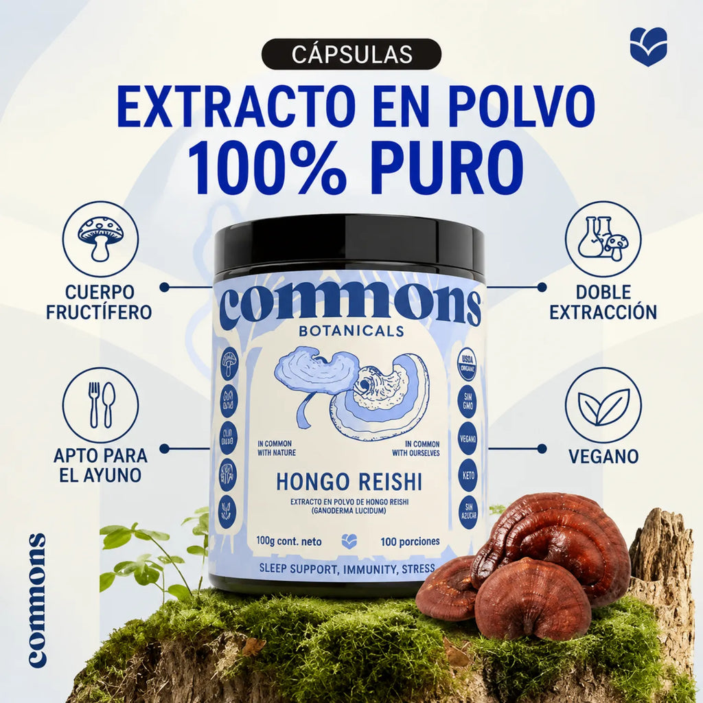 Commons Adaptógeno Hongo Reishi 100g