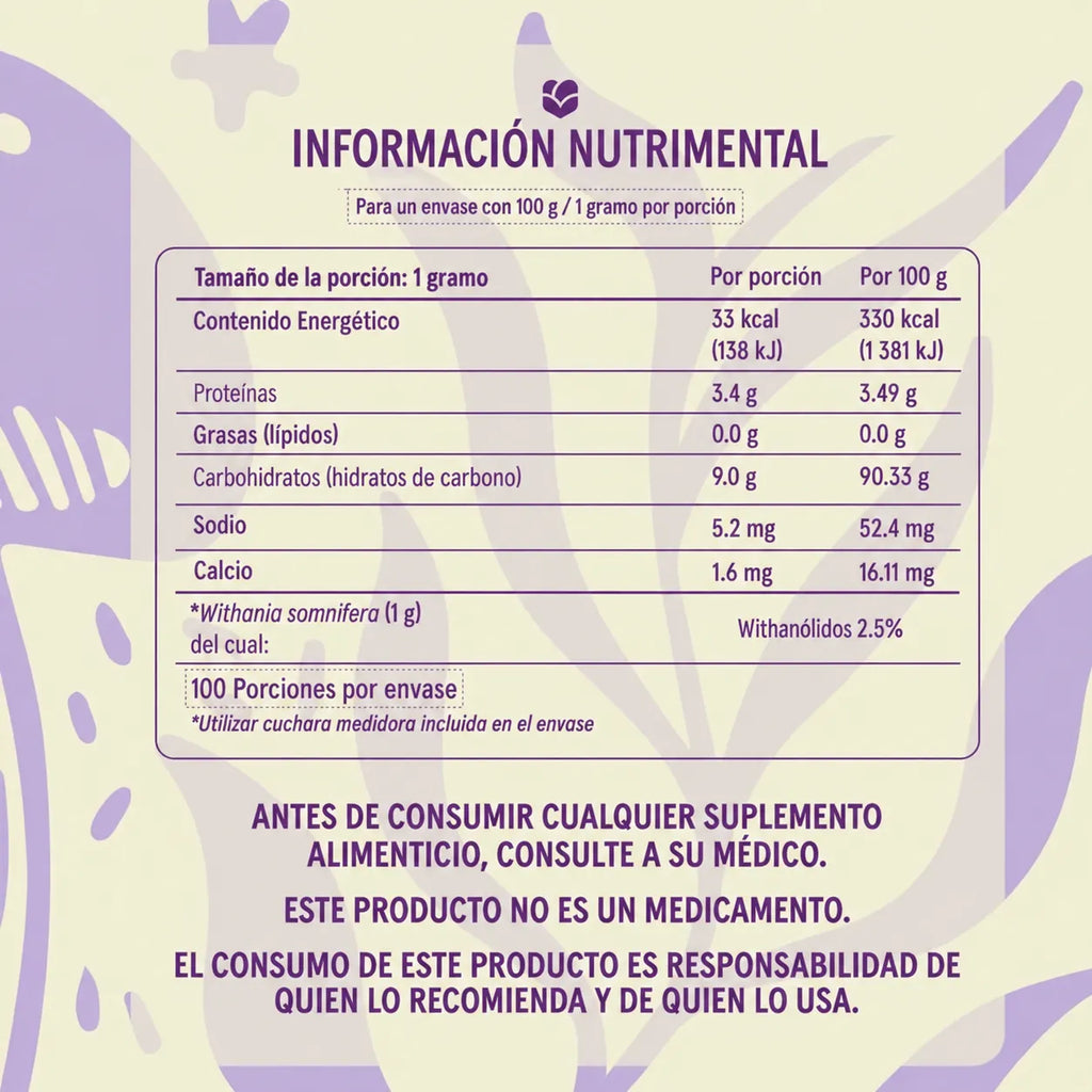 Commons Adaptógeno Ashwagandha, 90G SFN