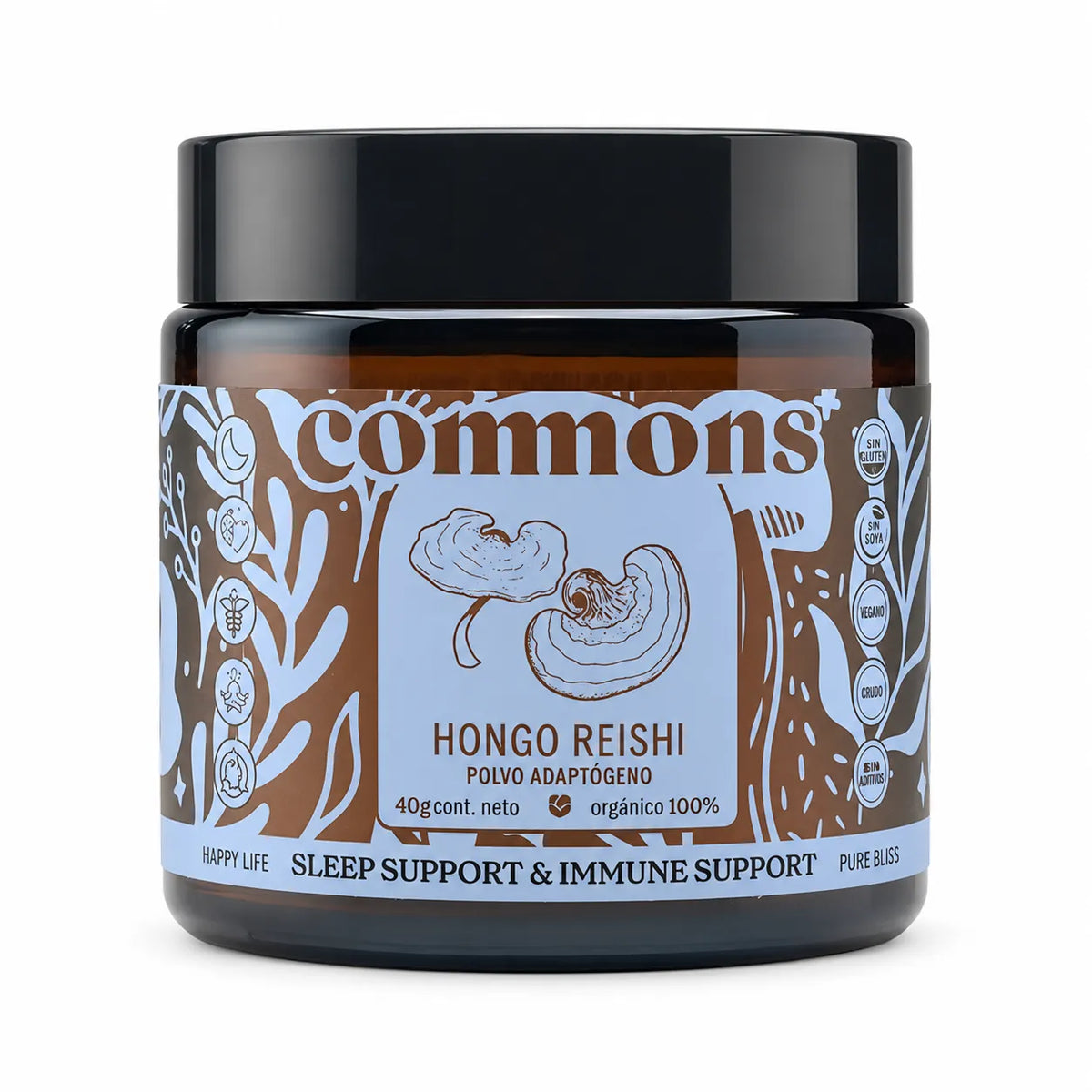 Commons Adaptógeno Hongo Reishi 40g
