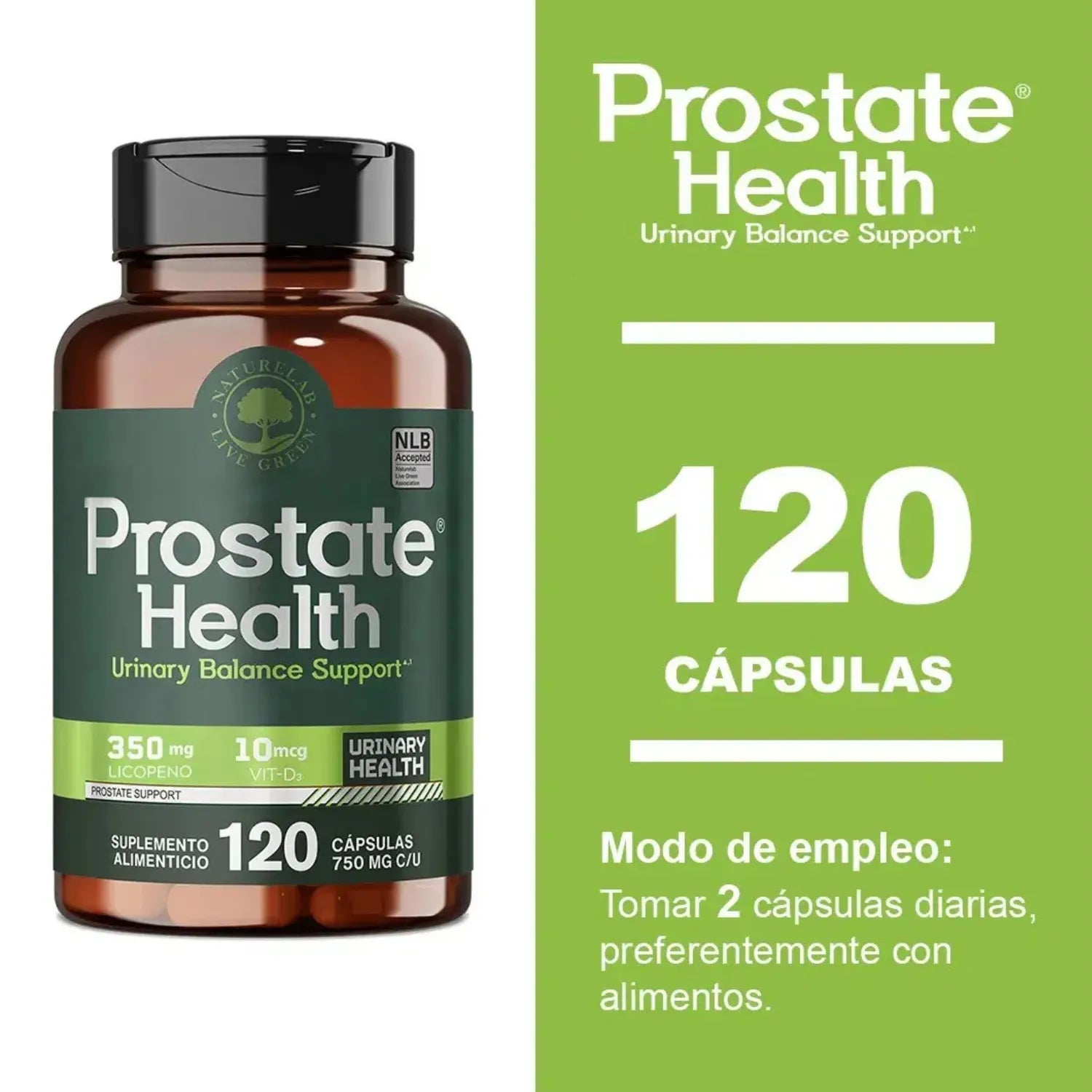 Naturelab Prostate Suplemento Para Próstata 120 Caps Sfn