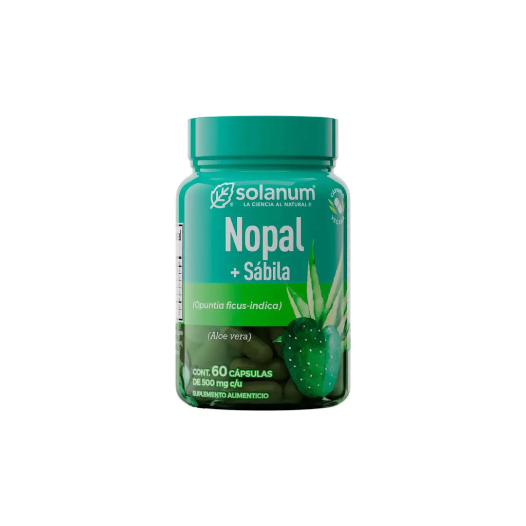 SOLANUM NOPAL + SÁBILA 60 CAPS DE 500MG SFN