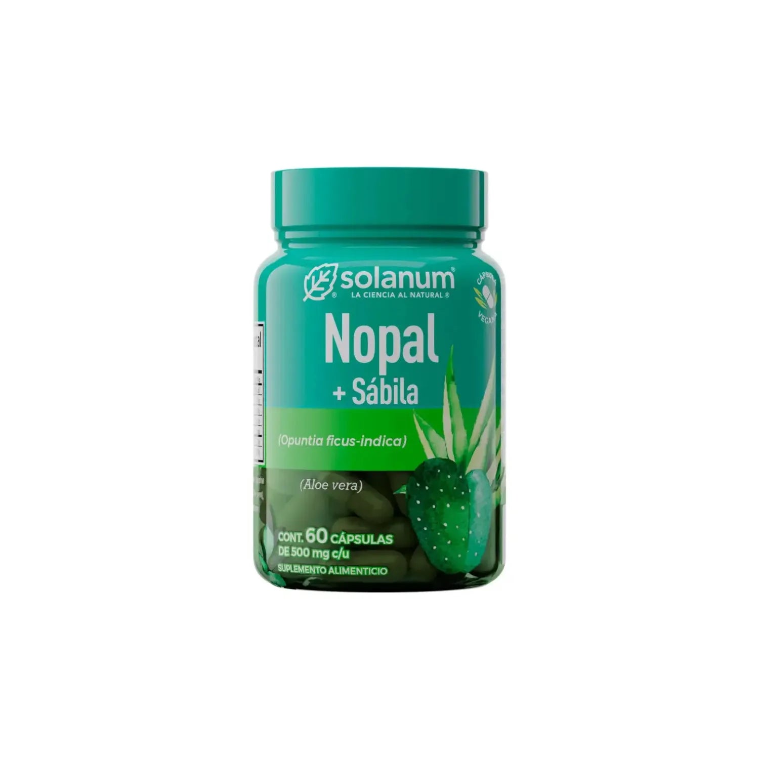 SOLANUM NOPAL + SÁBILA 60 CAPS DE 500MG SFN