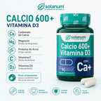 Solanum Calcio 600 + Vitamina D3 90 Caps De 700mg Sfn