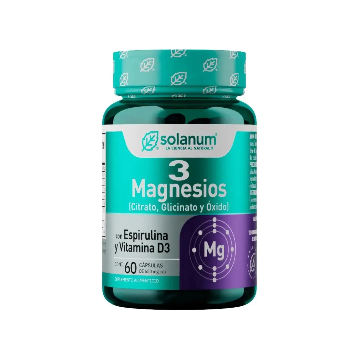 Solanum Turquesa 3 Magnesios 60 capsulas